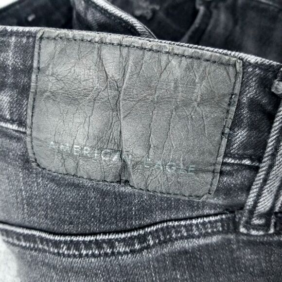American eagle Jeans Skinny Mens 28×28 Black Athletic - Picture 11 of 12
